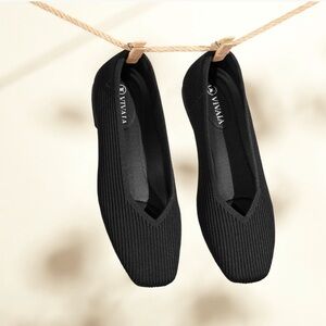 Vivaia | Square toe v cut flats Margot 2.0